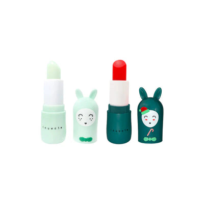 Set de 2 bálsamos labiales color Manzana y Cereza