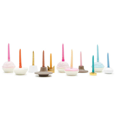 Mix velas espiral rosa