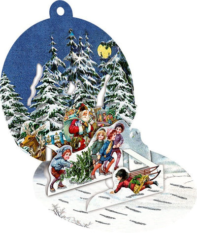 Tarjetas navideñas para colgar Bright Christmas Time