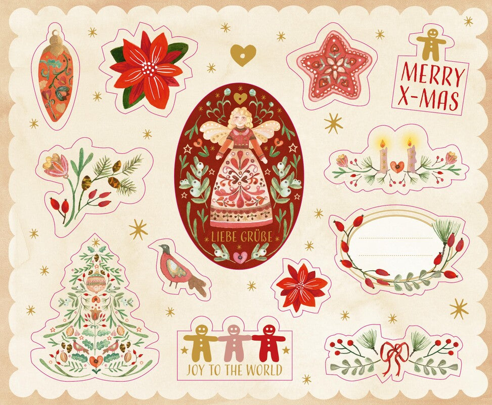 Libreta de pegatinas de navidad Festive Christmas