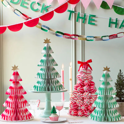 Árvores de Natal em papel