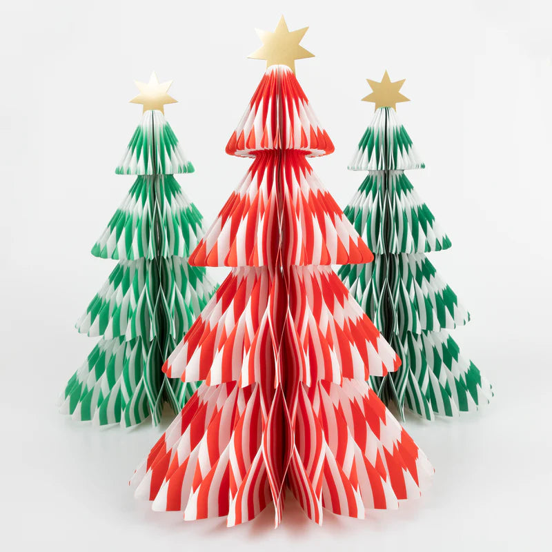 Árvores de Natal em papel
