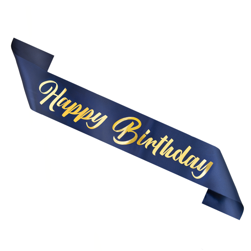 Blue Happy Birthday Band