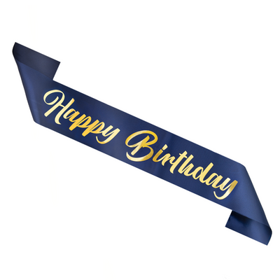 Blue Happy Birthday Band