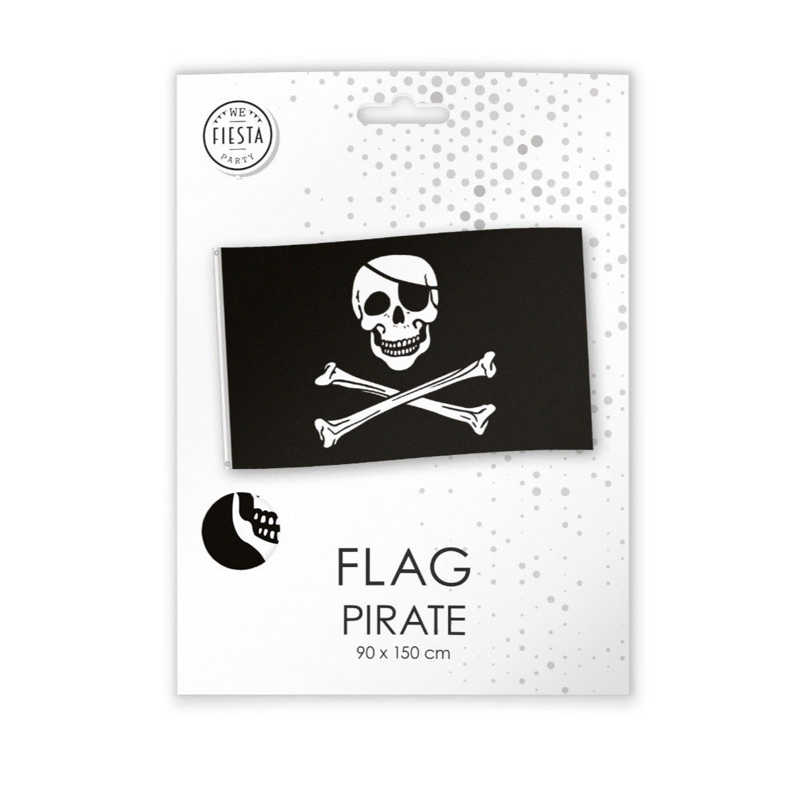 bandeira básica de caveira de pirata