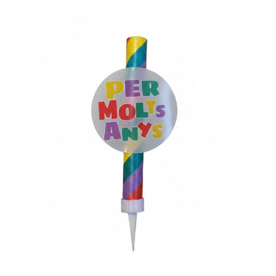 Bengal fountain "Per molts anys"