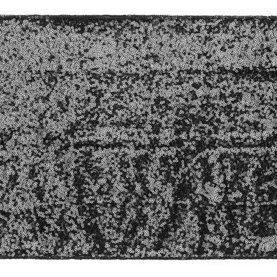 Camino de mesa lentejuelas negro