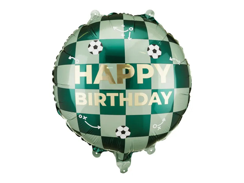 Globo foil fútbol Happy Birthday