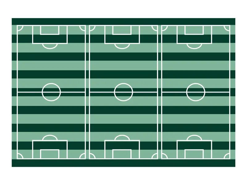 Mantel de papel rayas campo de fútbol