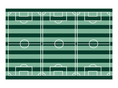 Mantel de papel rayas campo de fútbol