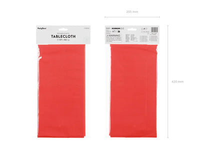 Mantel reutilizable plástico rojo basic