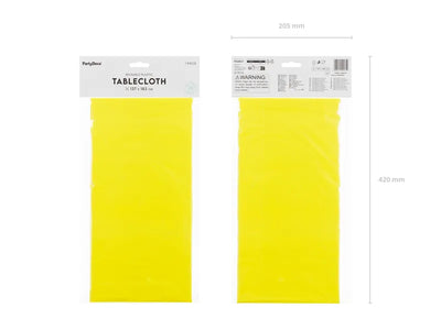 Mantel reutilizable plástico amarillo basic