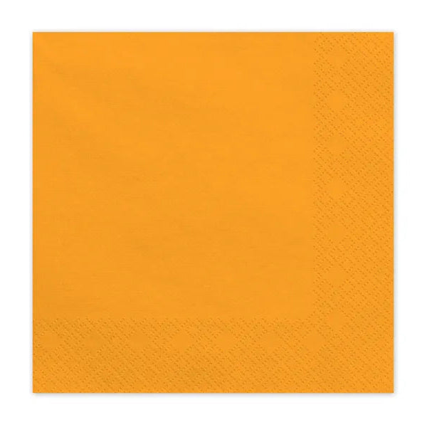 Guardanapos de papel laranja claro / 20 unid.