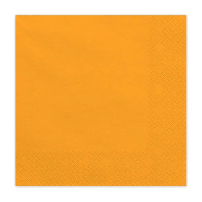 Guardanapos de papel laranja claro / 20 unid.