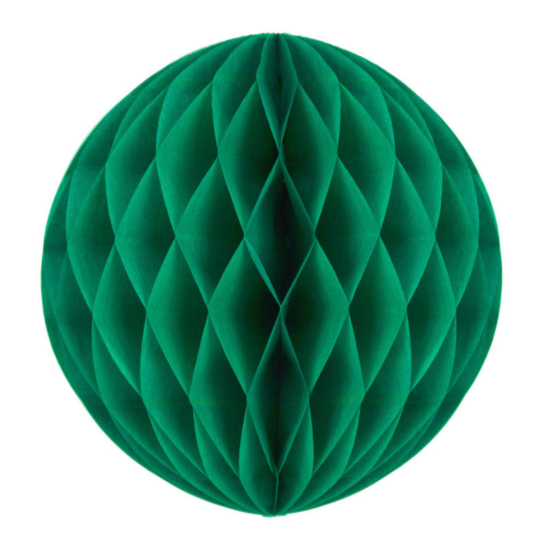 Dark green honeycomb ball