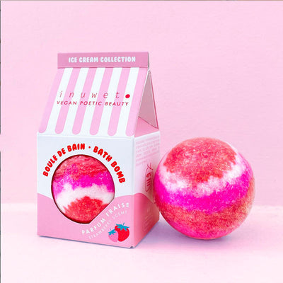 Bomba de baño helado de Fresa