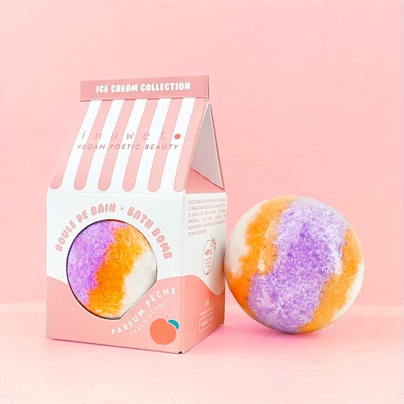 Bomba de baño helado de Melocotón