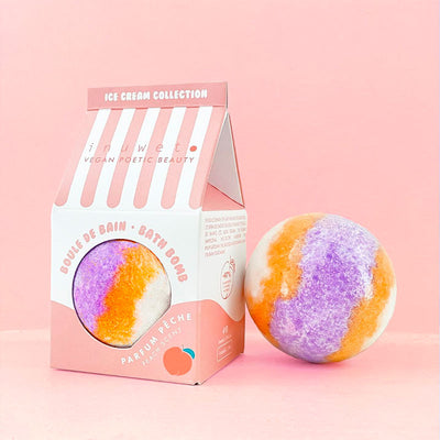 Bomba de baño helado de Melocotón