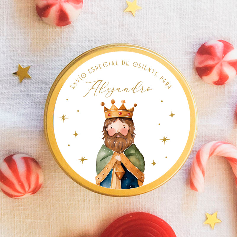 Personalized King Wizard Gaspar candy jar