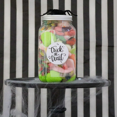 Trick or Treat Halloween candy jars