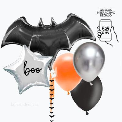 Halloween BAT bouquet inflated with helium