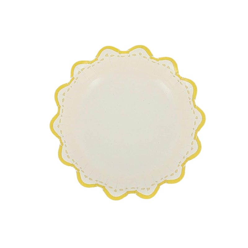 Bol rayas amarillo