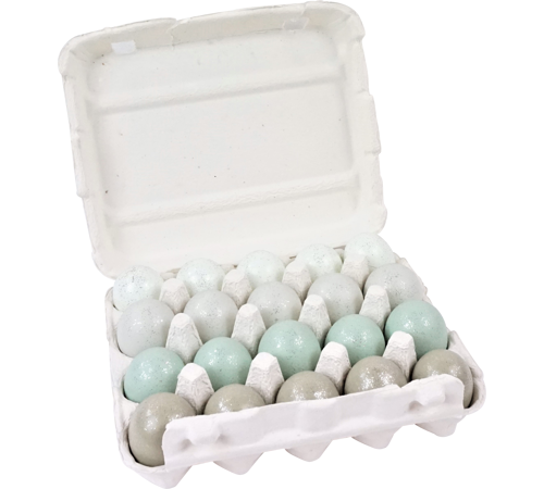 Caja mix huevos glitter colgantes / 20 ud.