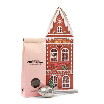 Pack regalo Té Gingerbread marrón con infusor