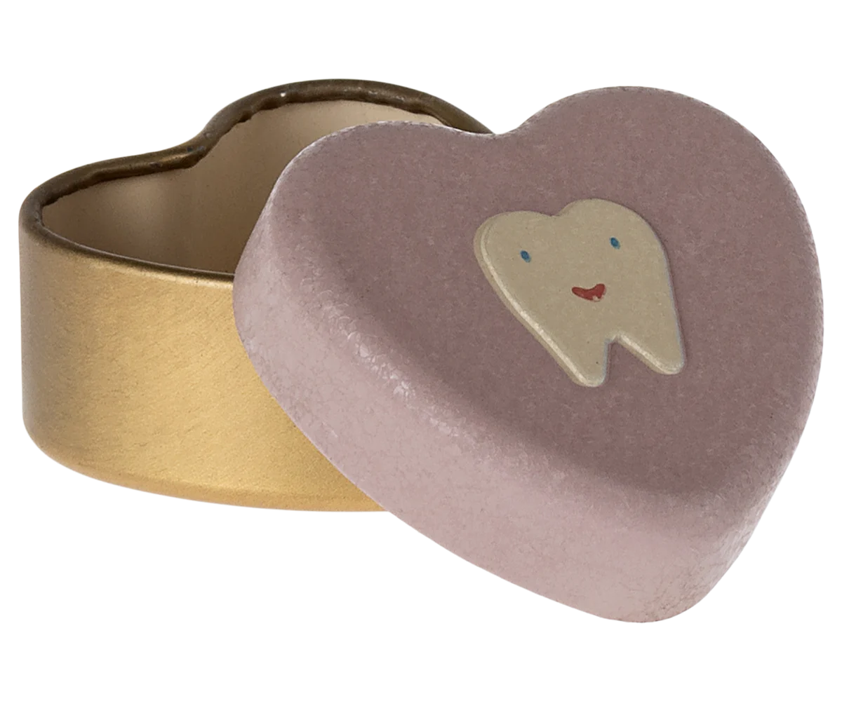 Ratoncito Pérez tooth box in old pink and gold