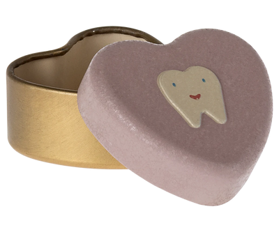 Ratoncito Pérez tooth box in old pink and gold
