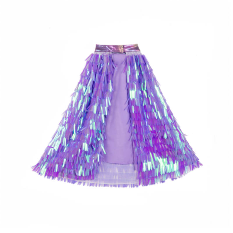 Lilac sequin cape