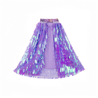 Lilac sequin cape