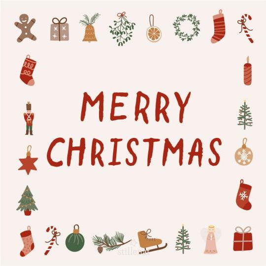 cartel-merry-christmas-iconos-navidenos-multicolor-ib-laursen