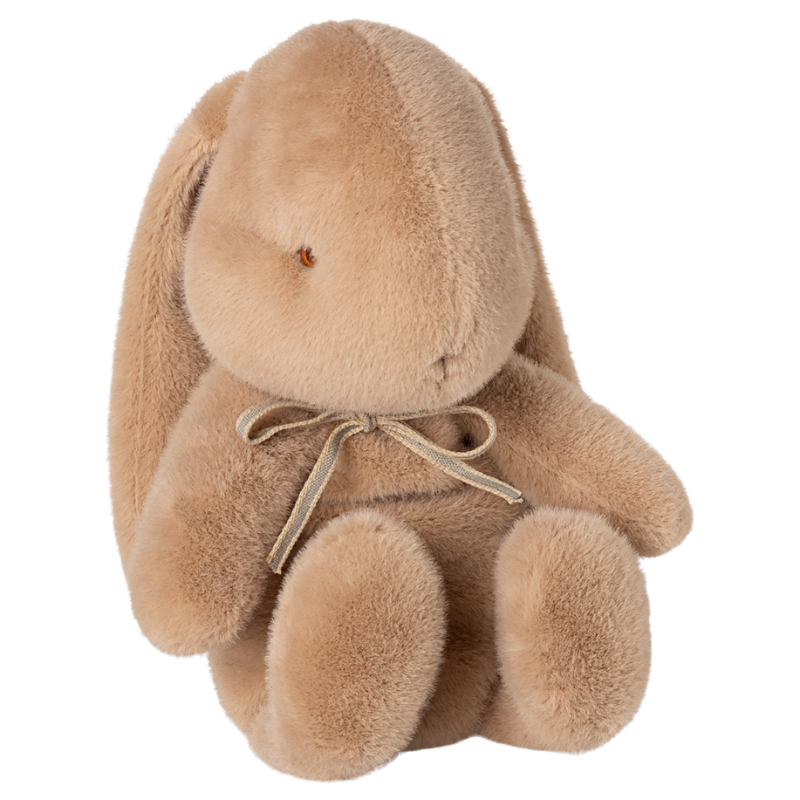Conejo de peluche beige con lazo M