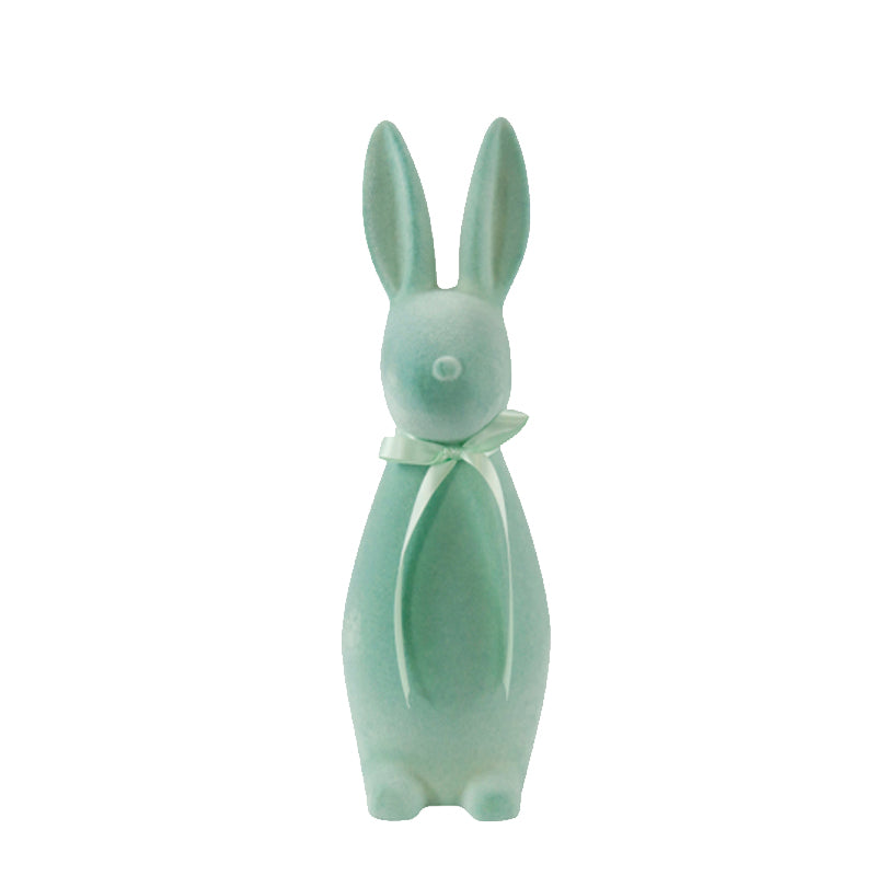 Mint Easter Velvet Bunny M