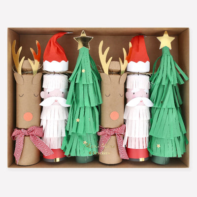 Crackers Papá Noel, Árbol y Reno