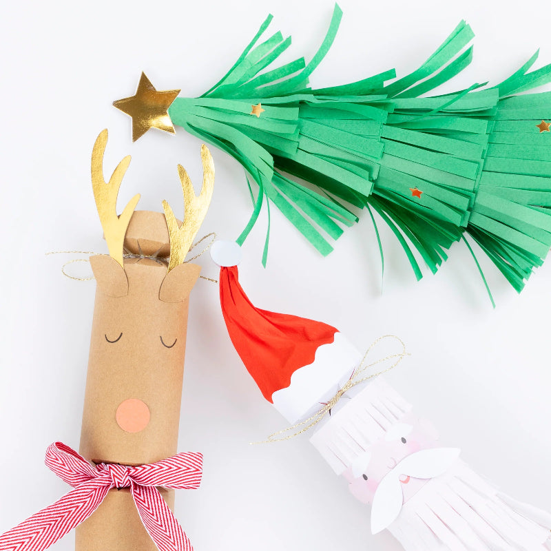 Crackers Papá Noel, Árbol y Reno