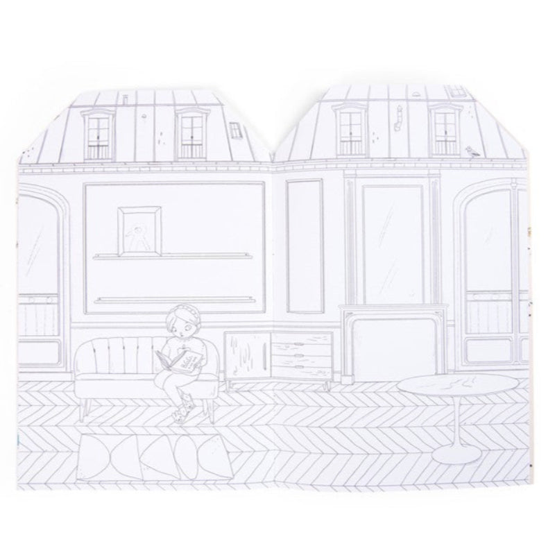 Cuaderno de pegatinas Vida en París