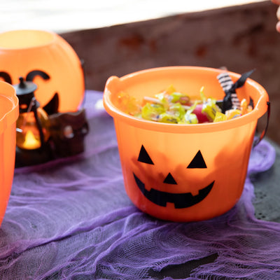 Cubo calabaza golosinas Trick or Treat classic