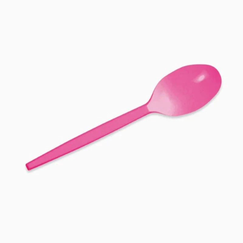 Basic fuchsia spoon / 15 pcs.