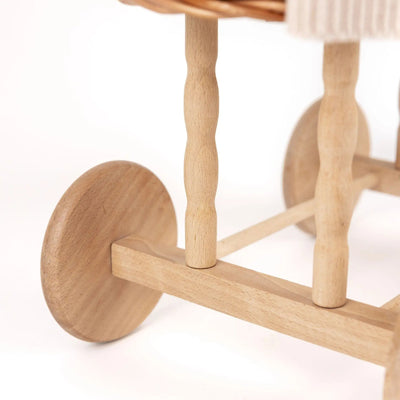 Mini rattan cradle for Minikane Janelle dolls