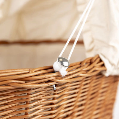 Mini rattan cradle for Minikane Janelle dolls