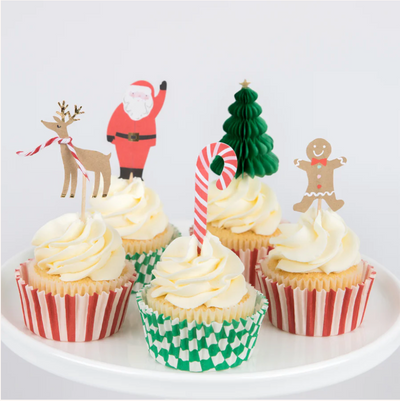 Kit Cupcake Natal Casa do Papai Noel
