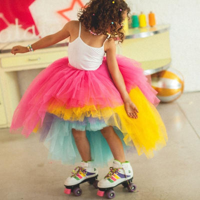 Asymmetrical Pink Tutu Skirt