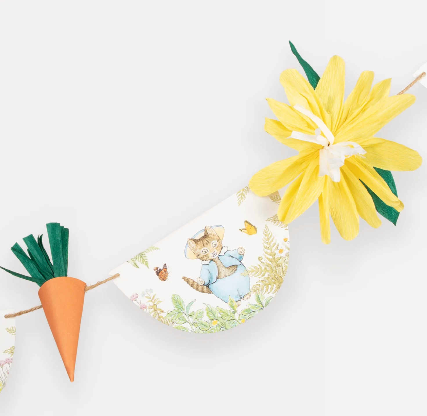 Guirnalda Peter Rabbit en el jardín – La Fiesta de Olivia