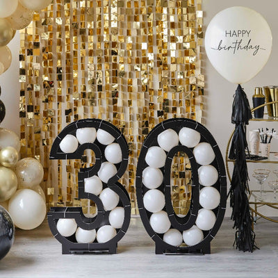 DIY Number 30 XL for balloons