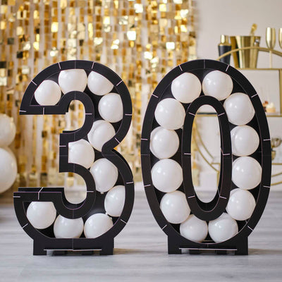 DIY Number 30 XL for balloons