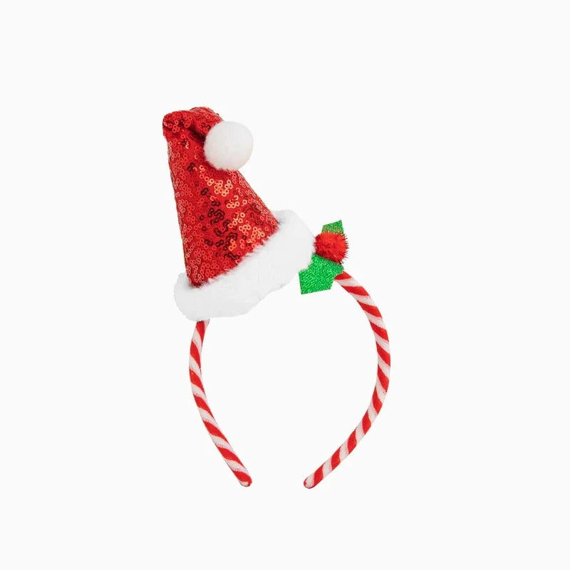 Diadema gorrito Papá Noel lentejuelas