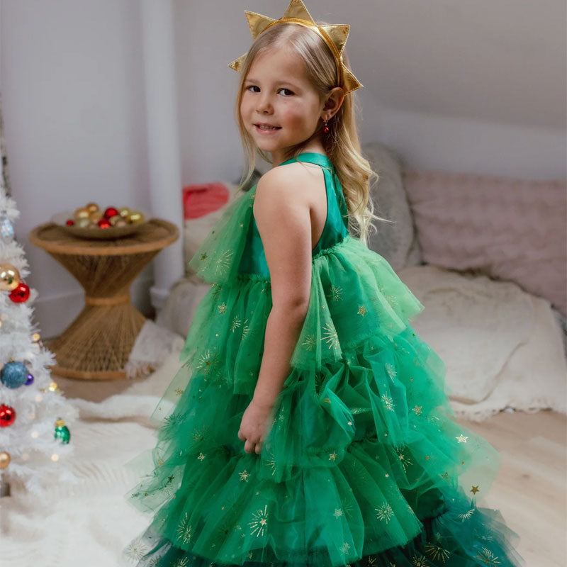 Christmas tree costume / dress and headband