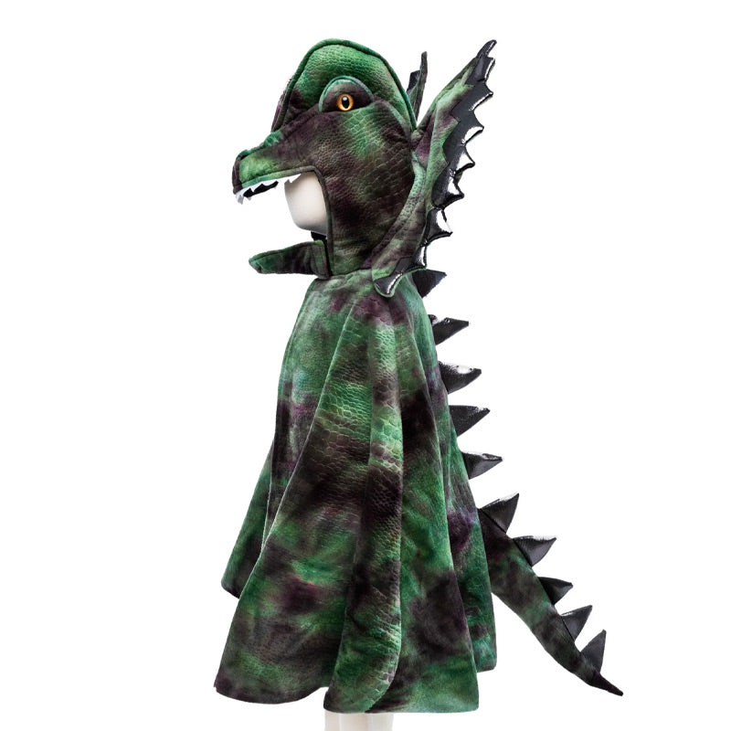 Disfraz capa dinosaurio Grandasaurus verde con guantes-US-8700300624221